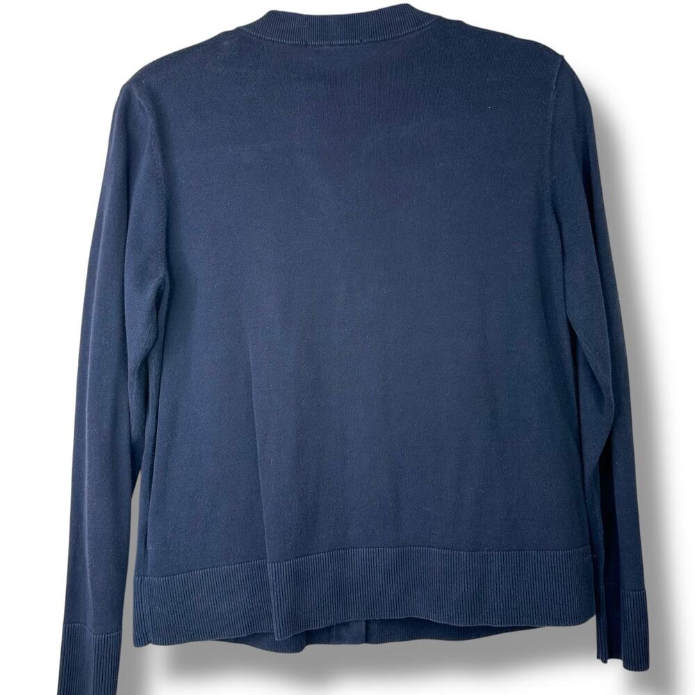 COS Collection Of Style Modern Knit Cotton Straight Fit Ribbed Button Cardigan - Picture 4 of 6